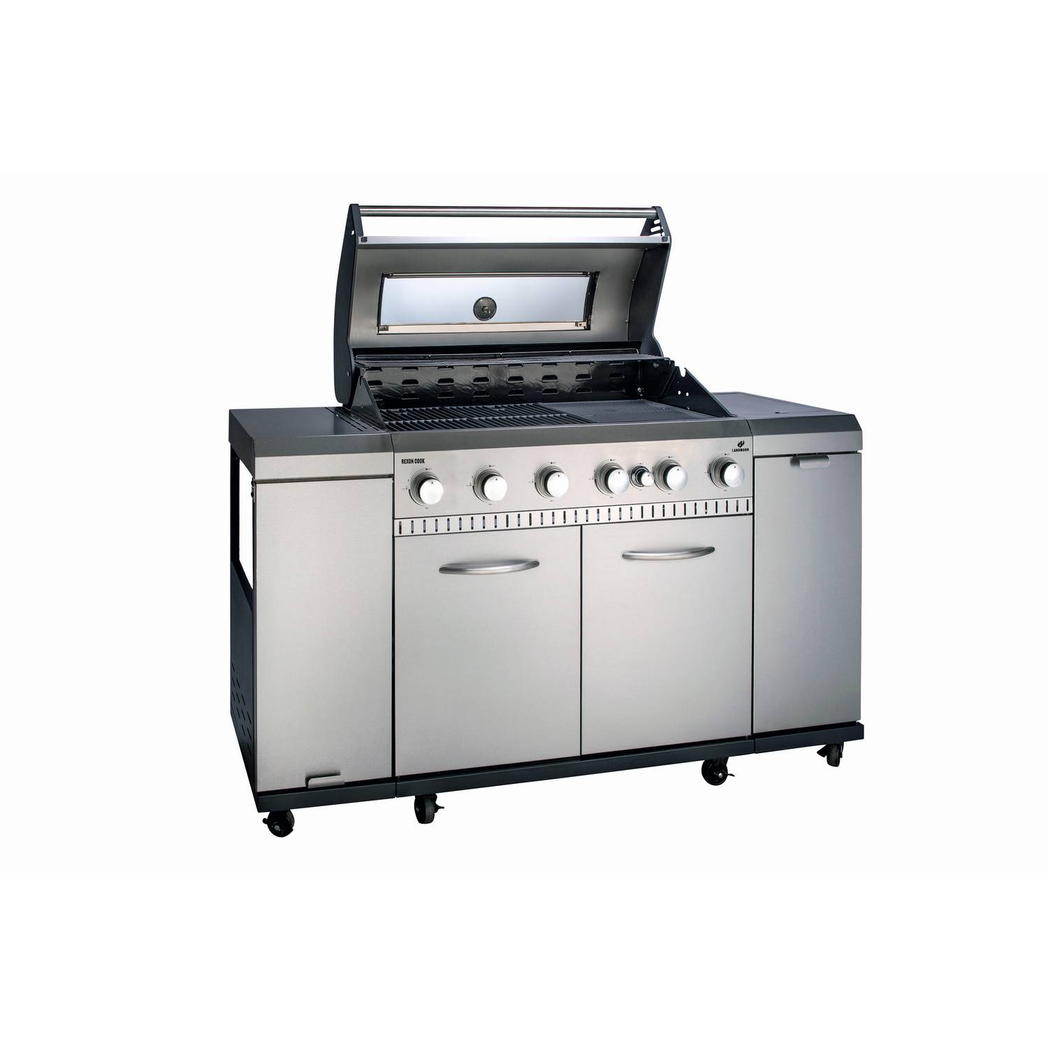 Gasolgrill Landmann Rexon 6.1 PTS cooK Rostfritt Stål 12120