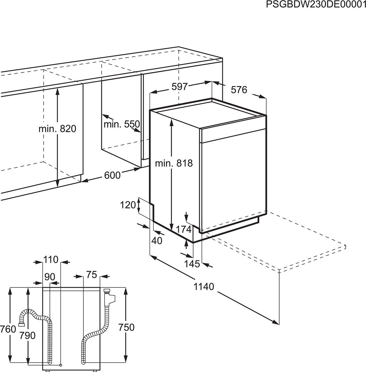 Diskmaskin AEG FBB32607Z