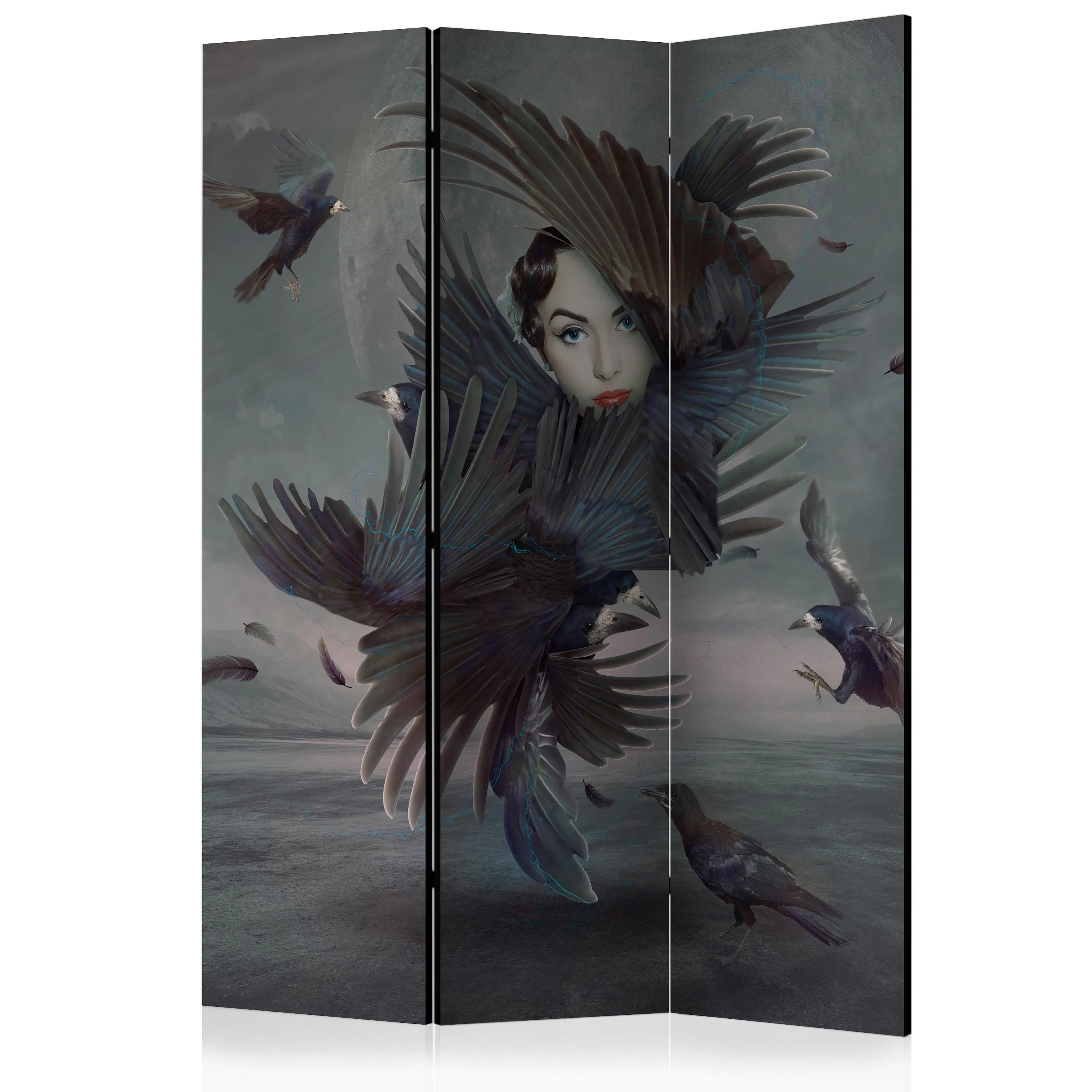 Rumsavdelare Skärmvägg Arkiio Covered In Feathers 135x172 cm