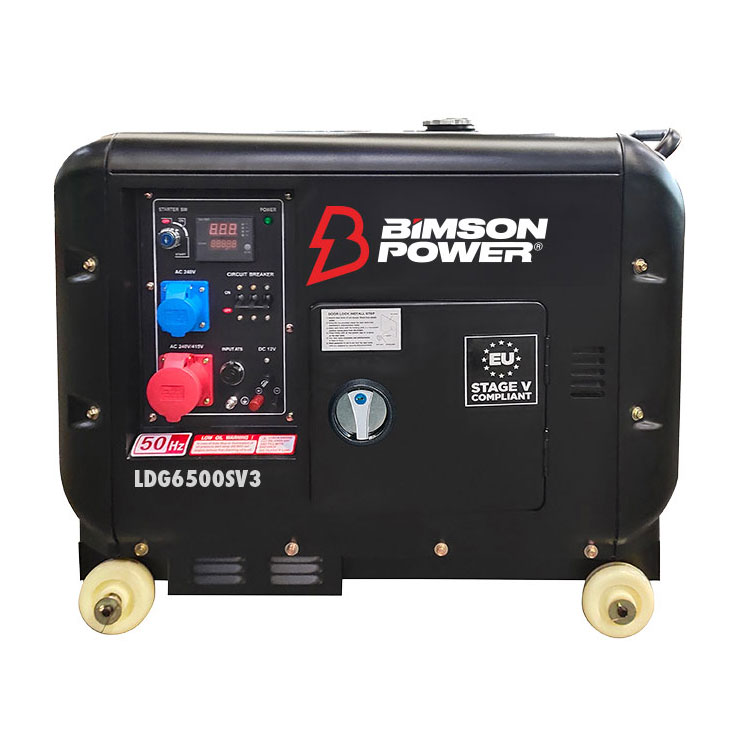 Elverk Bimson Power 5,5 kW 3-Fas Diesel ATS