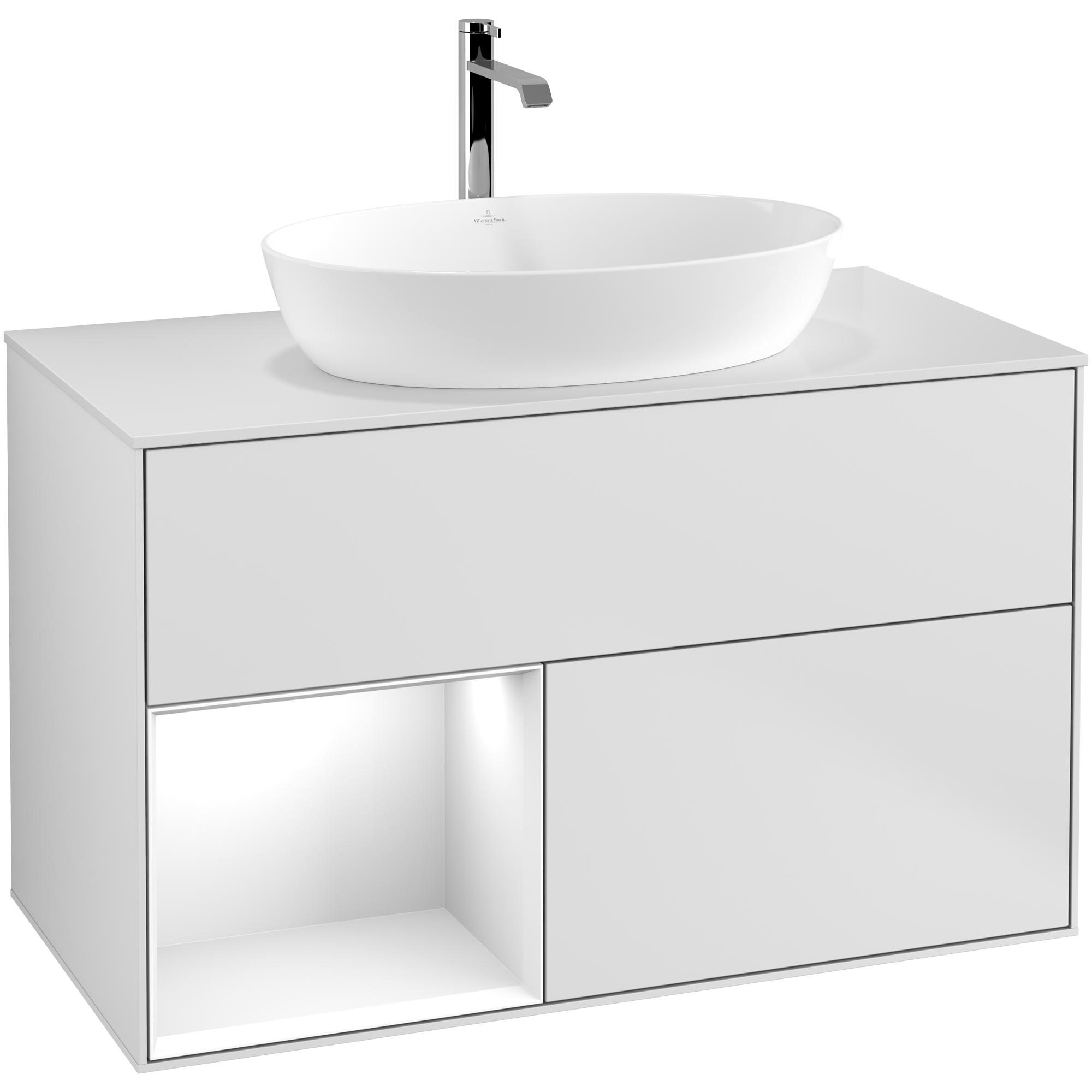 Tvättställsskåp Villeroy & Boch Finion med 2 Lådor Hylla och Bänkskiva för Fristående Tvättställ från Artis & Collaro