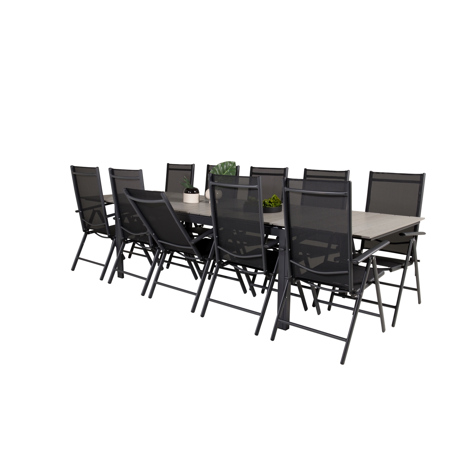 Matgrupp Venture Home Lova 224/324 med 10 Bront Stolar