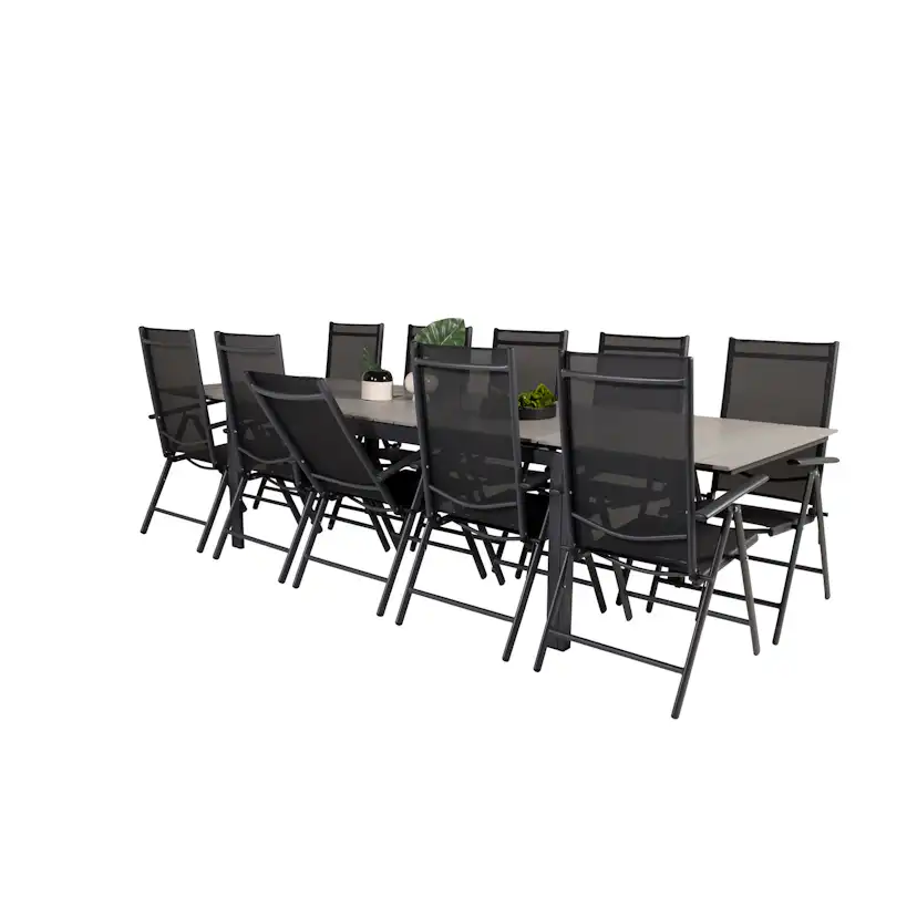 Matgrupp Venture Home Lova 224/324 med 10 Bront Stolar