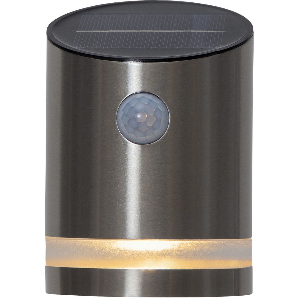 Solcells-vägglykta Star Trading Venicini 150/14 Lm St Steel MotionTwilight