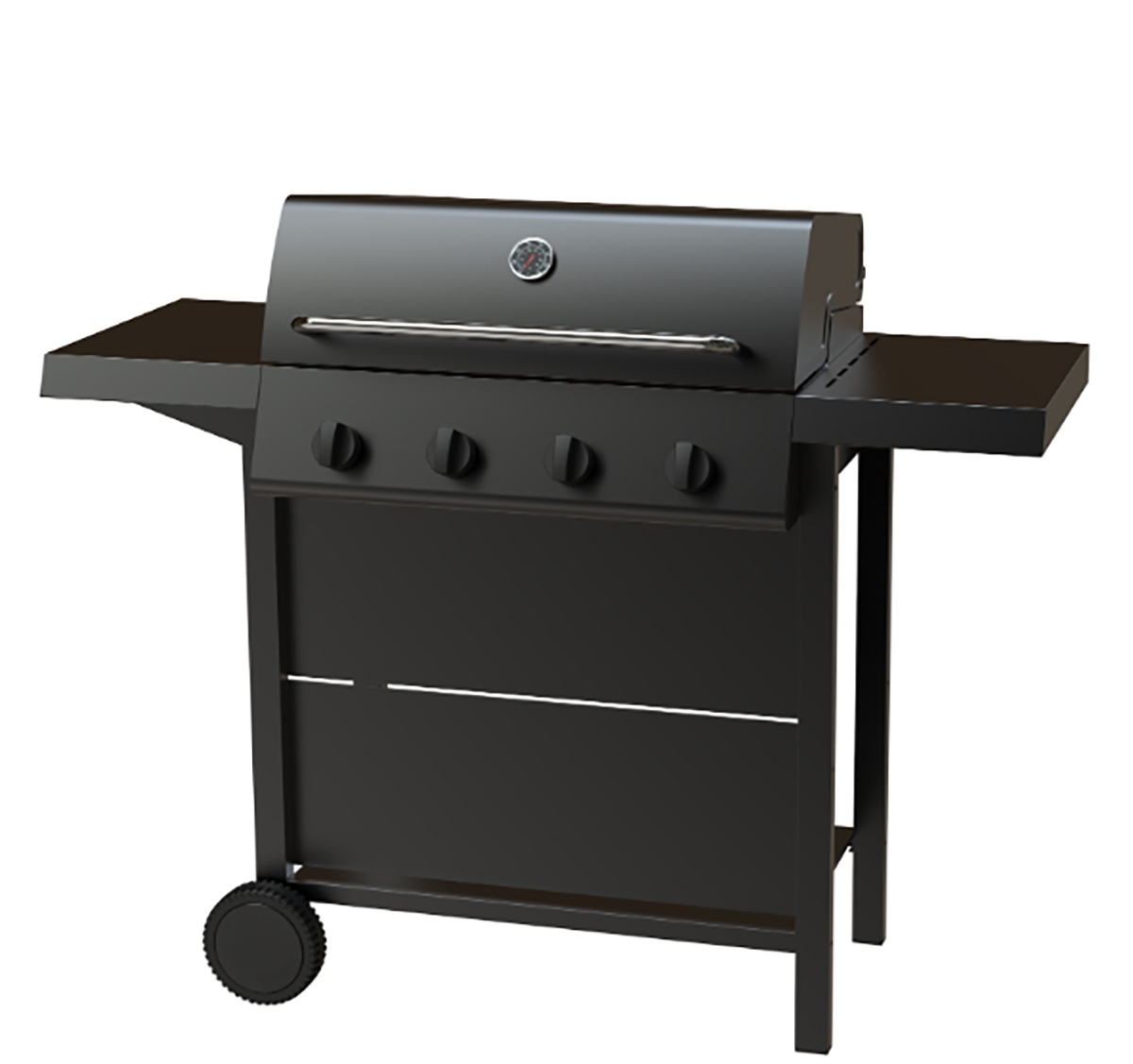 Gasolgrill Dose Barbeque 4 Brännare Svart