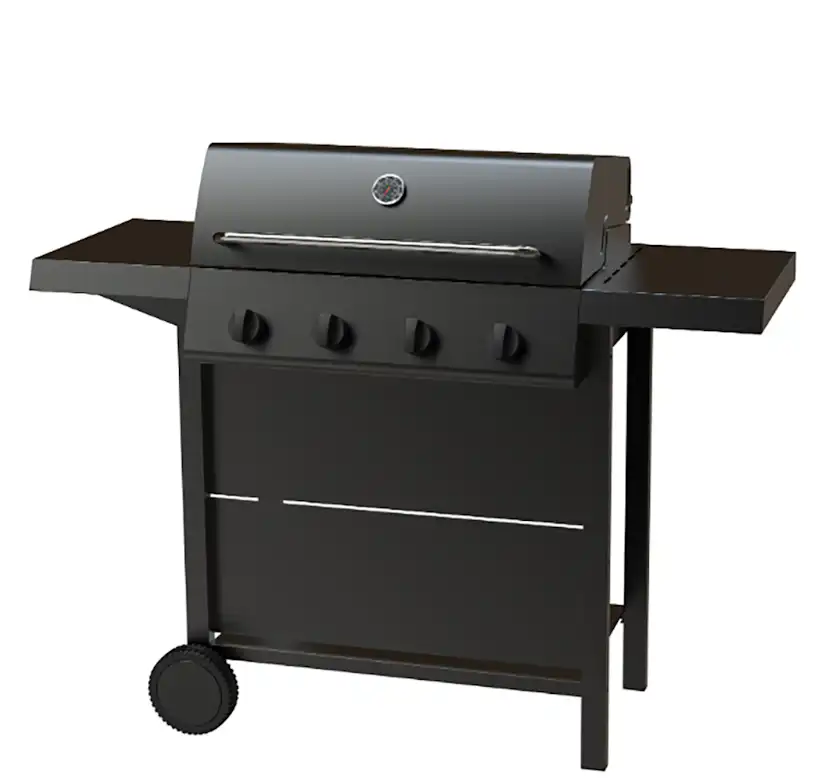 Gasolgrill Dose Barbeque 4 Brännare Svart