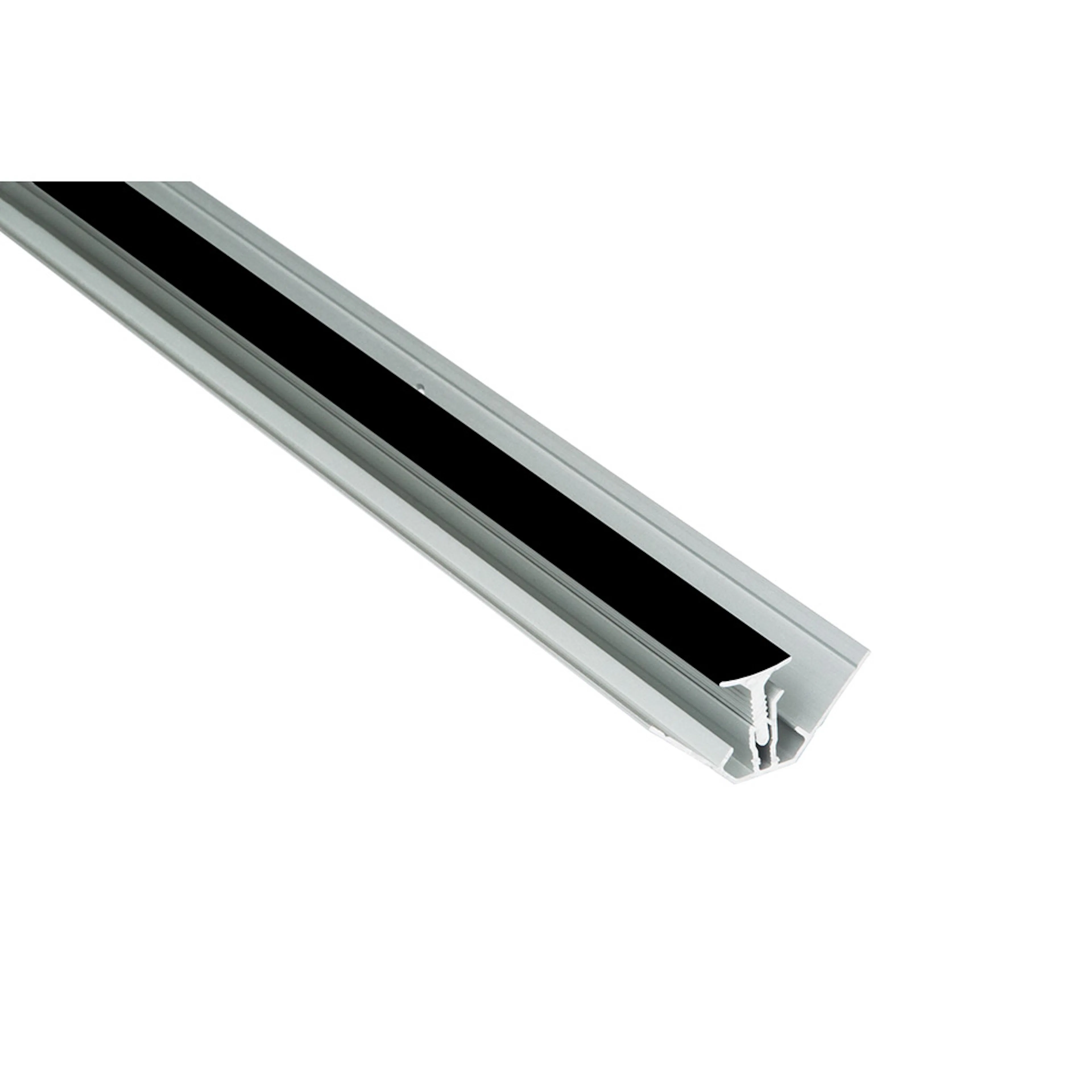 Hörnlist Fibo Invändig Alu 2-del Svart 3000 mm