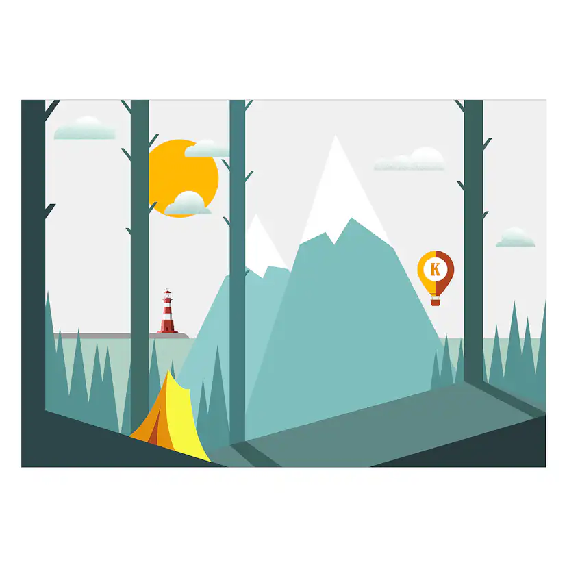 Fototapet Arkiio On the Camping