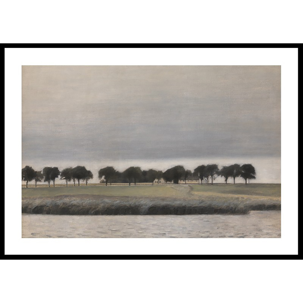 Poster Gallerix Forstodie til Solregn Gentofte Sø By Vilhelm Hammershøi