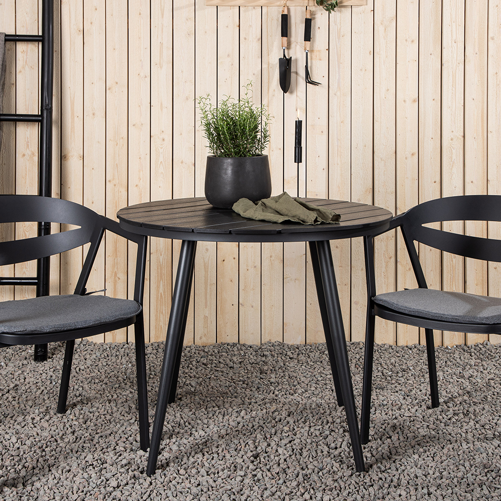 Cafégrupp Venture Home Break Ø90 cm med 2 Slit Stolar