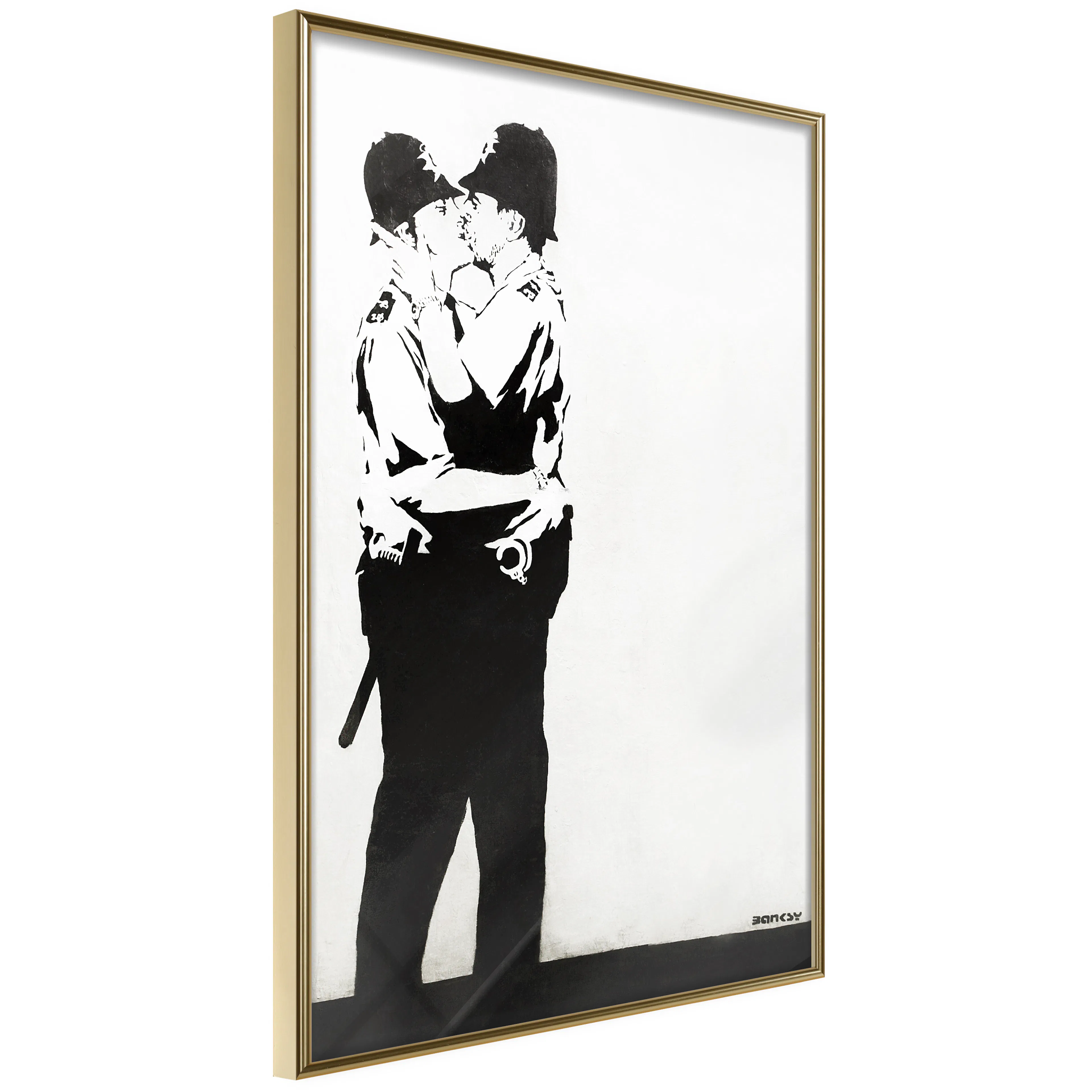 Poster Artgeist Affisch Policemen Kissing