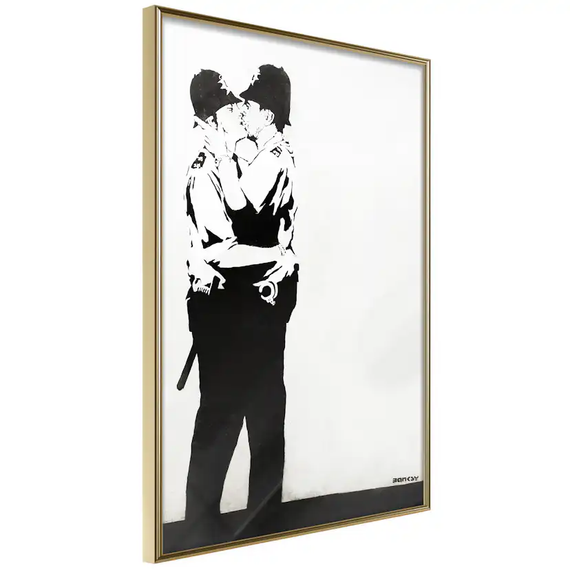 Poster Artgeist Affisch Policemen Kissing