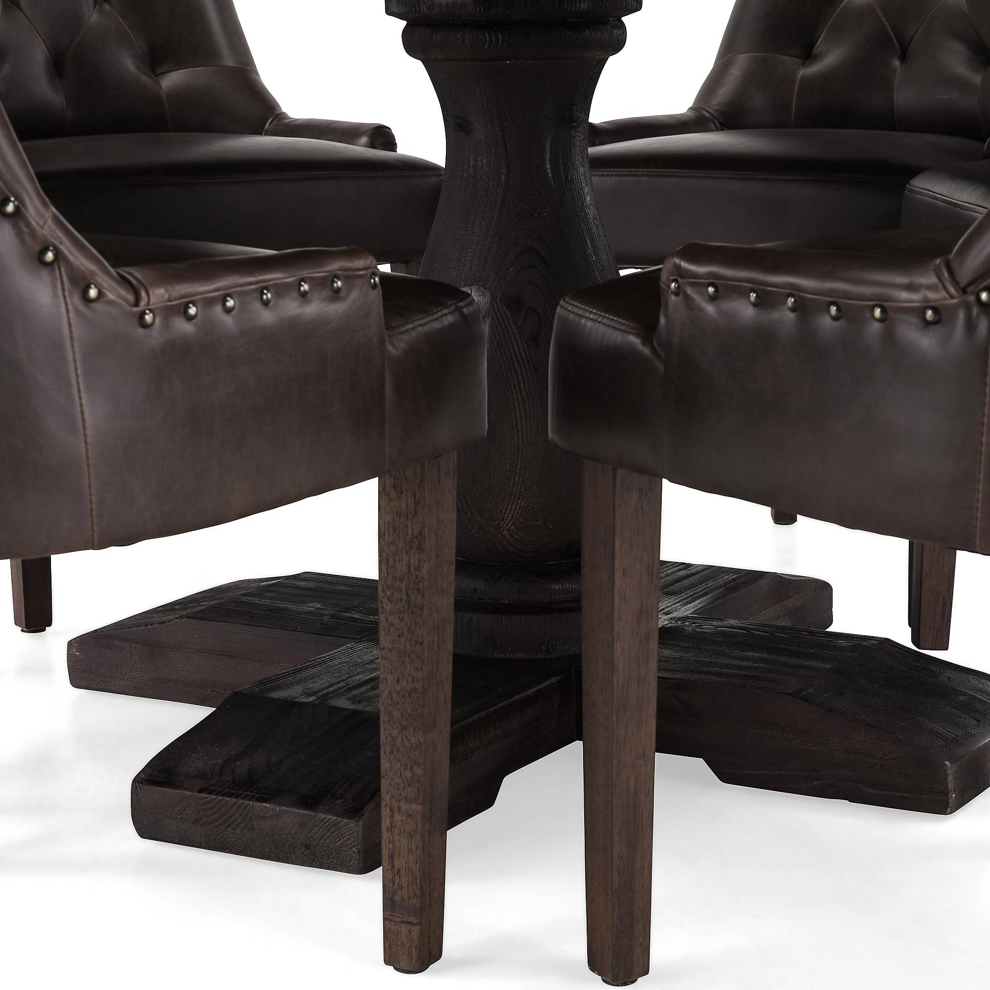 Matgrupp Bloomington Dijon Runt Matbord 150 cm med 6 Tuva Matstol