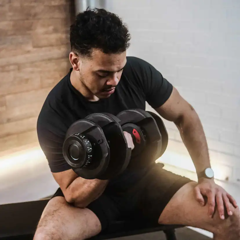 2 x hantlar Nordcore 50 kg justerbar