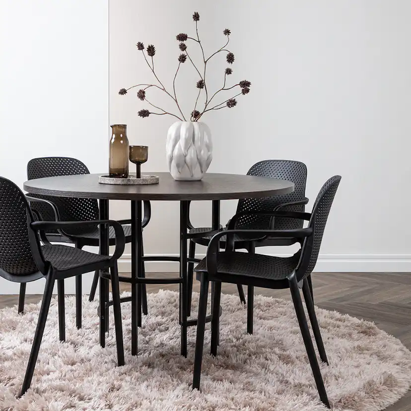 Matgrupp Venture Home Copenhagen med 4 Baltimore Stolar