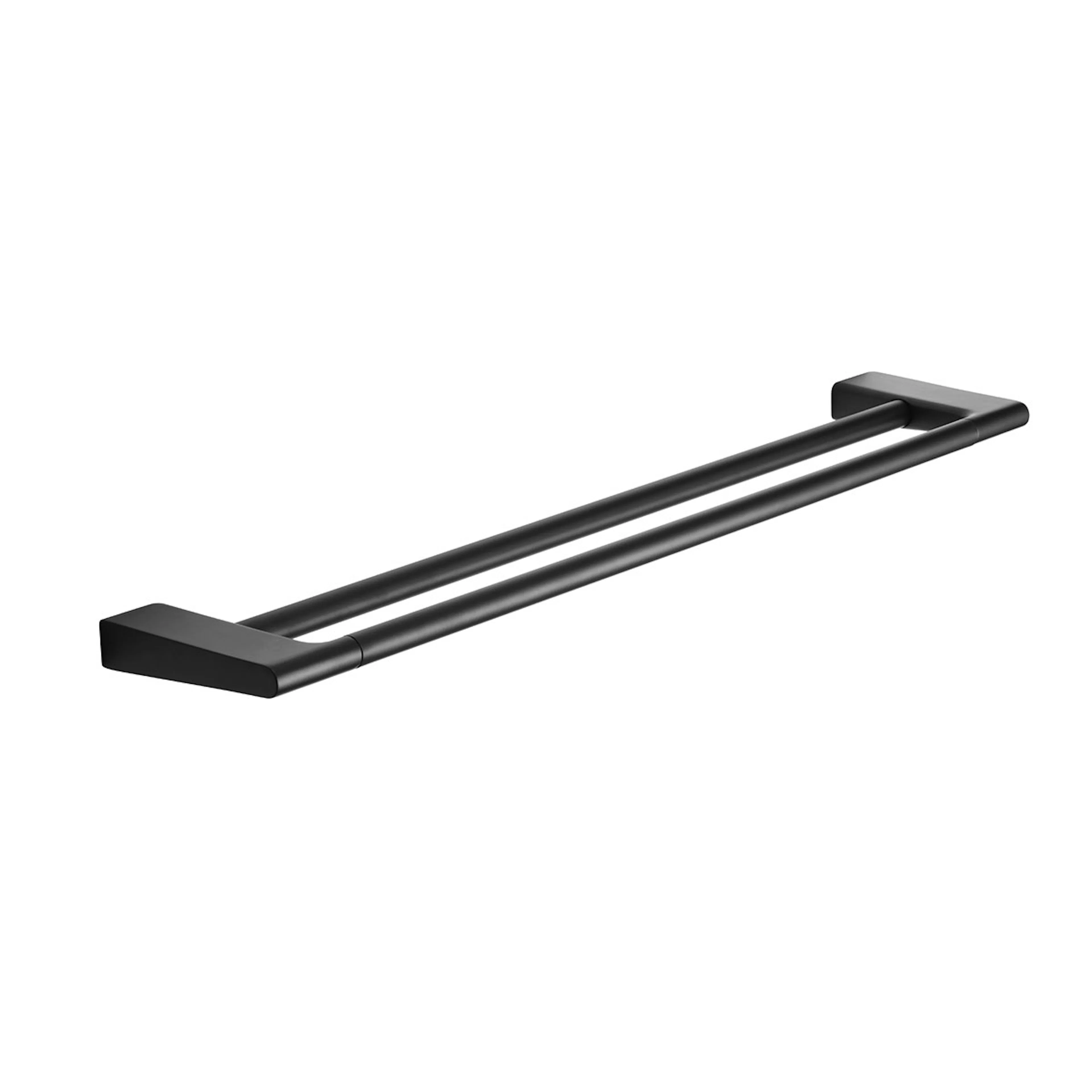 Handduksstång 610 mm matt svart dubbel Matt svart