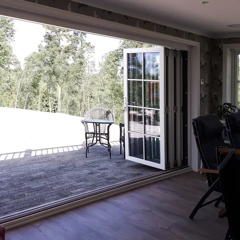 Vikdörr Vilenta Åre Trä/Aluminium 5-Delat