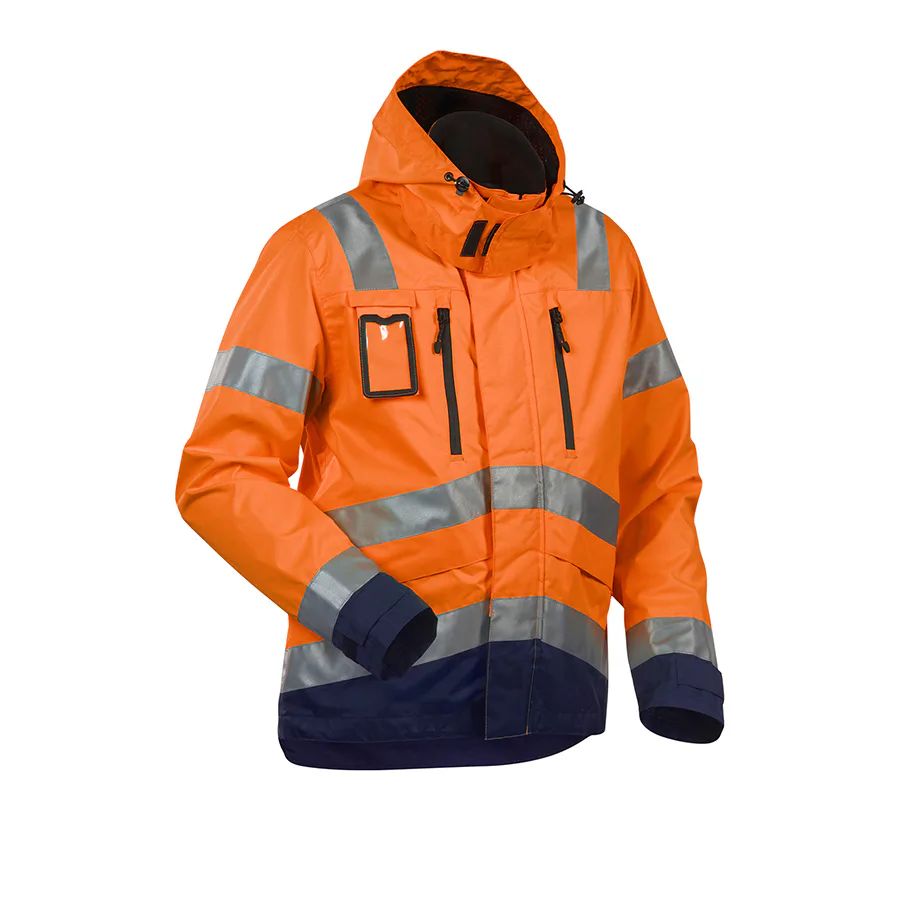 Orange/Marinblå