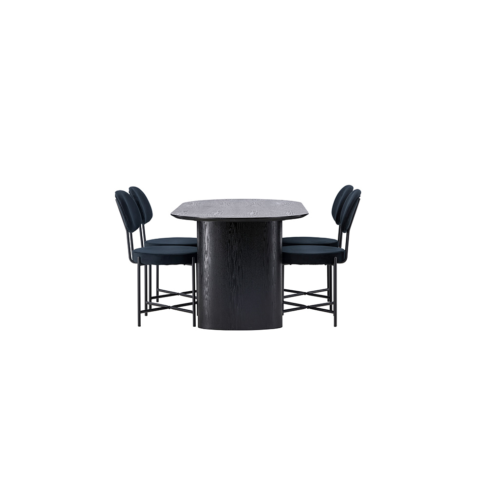 Matgrupp Venture Home Isolde med 4 st Stella stolar
