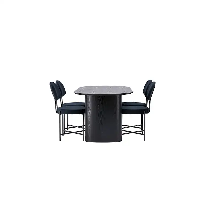 Matgrupp Venture Home Isolde med 4 st Stella stolar