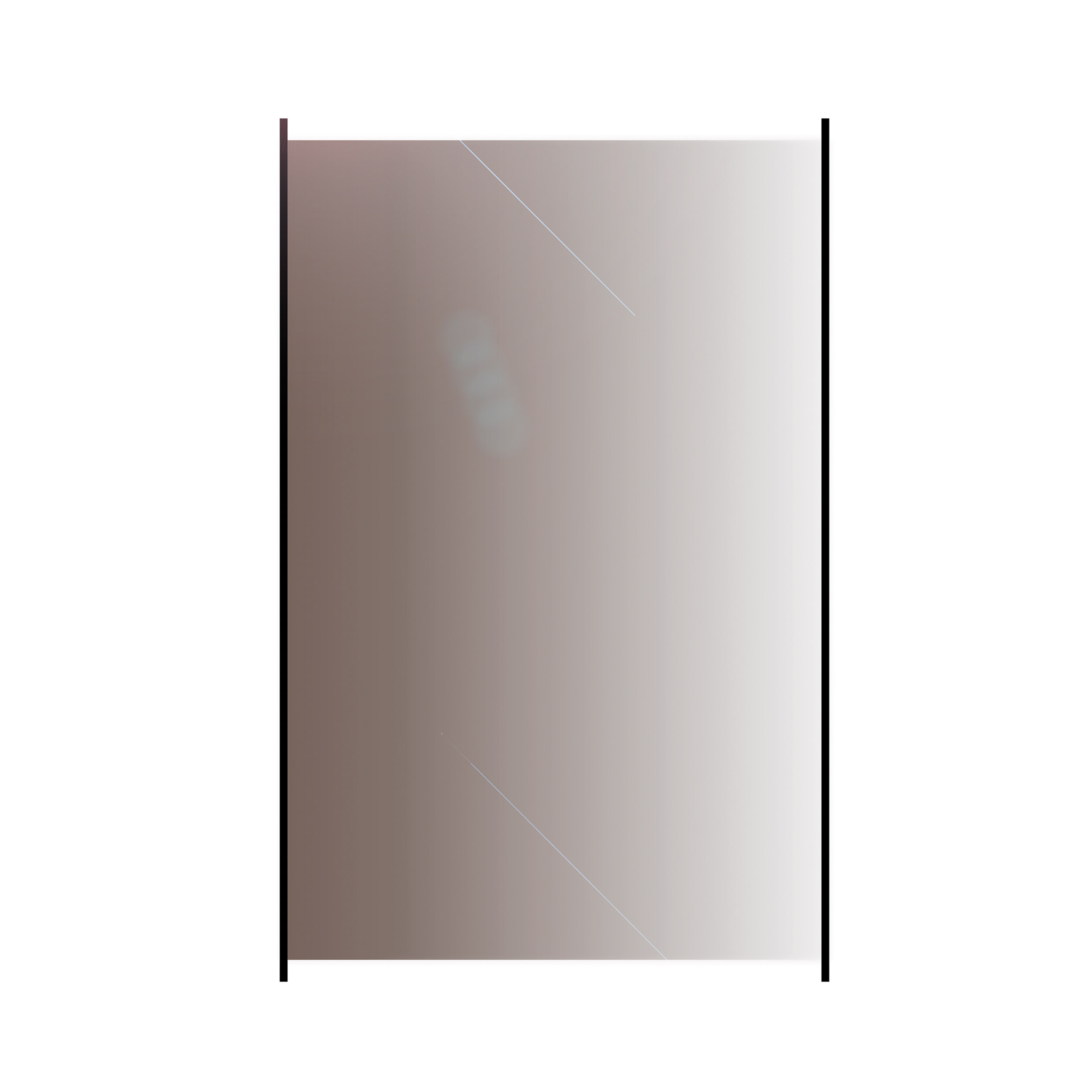 Glasstaket Hortus med Aluminiumskena Rökfärgat 100x150