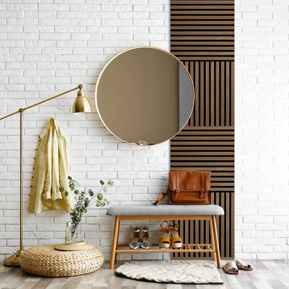 Akustikpanel SQUARE - Oiled oak 2st Oljad ek