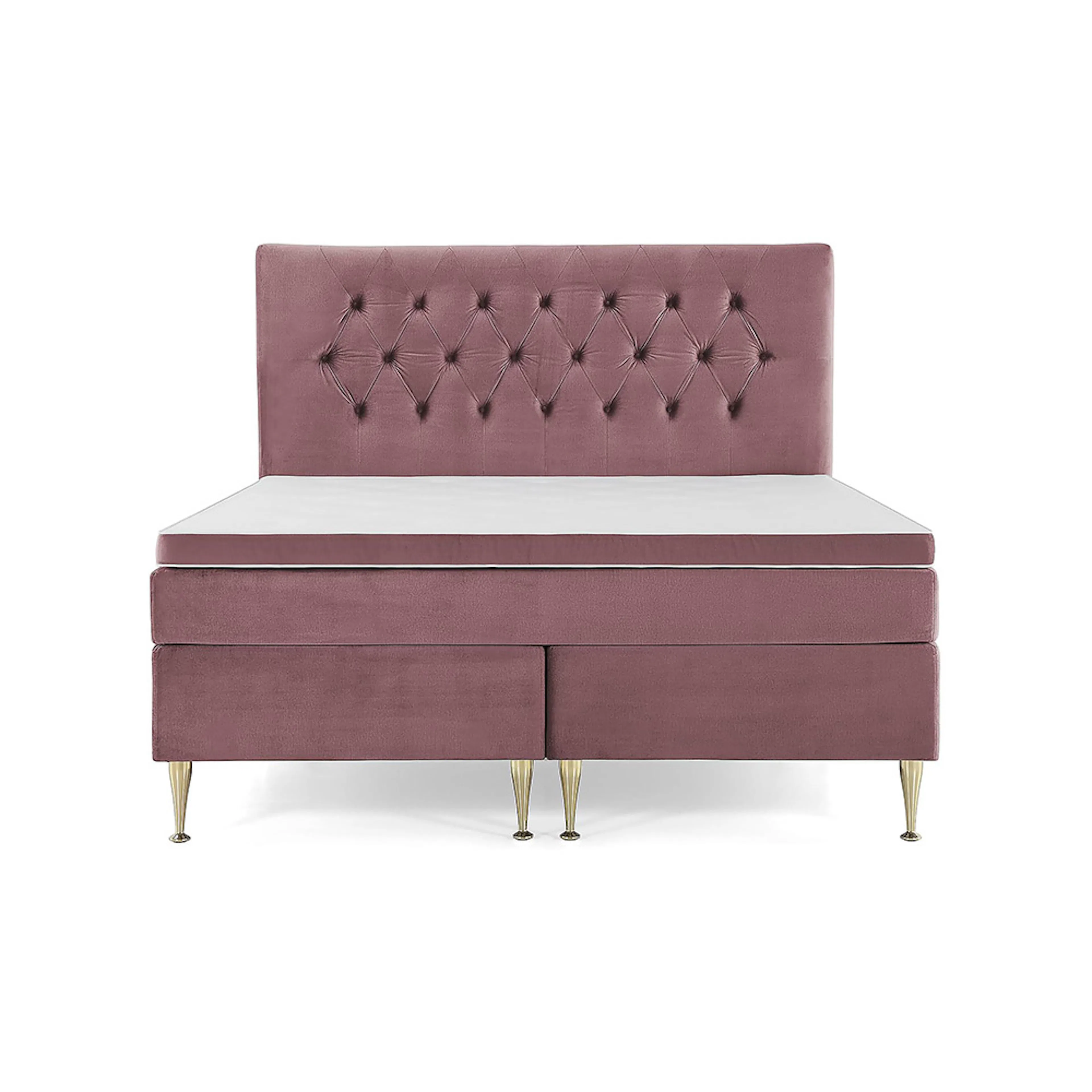 Royal Velvet Komplett Sängpaket 180x200 | Rosa med Höga Gu Rosa, Höga guldben