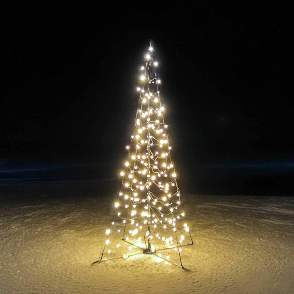 Ljusgran Fristående Glimma 2 m 200 LED Varmvit 2m, 200 ljuskällor, LED