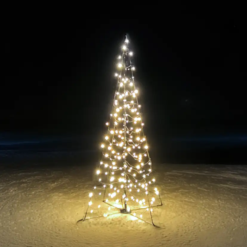 Ljusgran Fristående Glimma 2 m 200 LED Varmvit 2m, 200 ljuskällor, LED