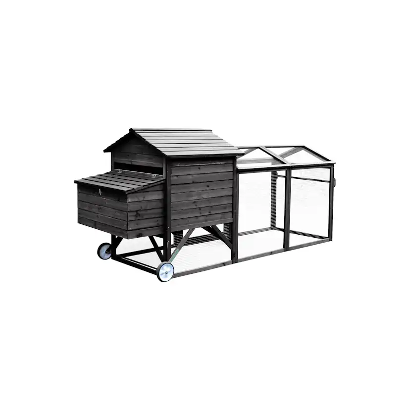 Hönshus Hortus Svart 245 x 90 x 113 cm