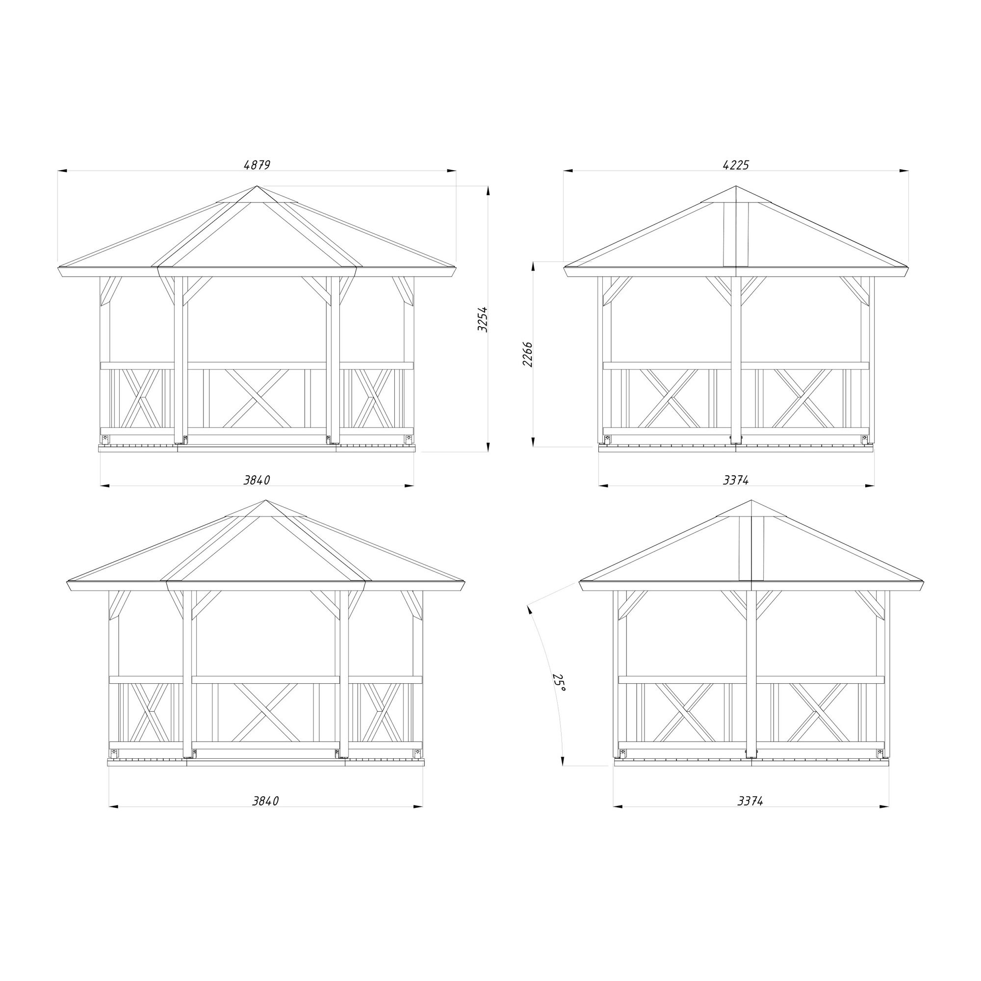 Paviljong Betty 9,9 m2 Obehandlad