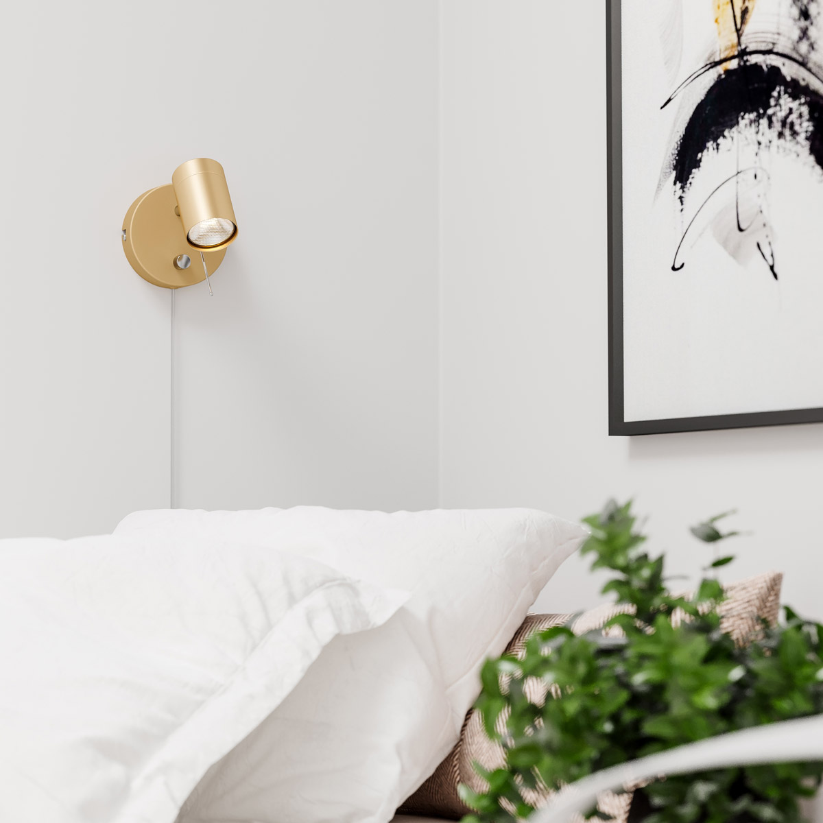 Correct vägglampa 1-låg Guld Guld