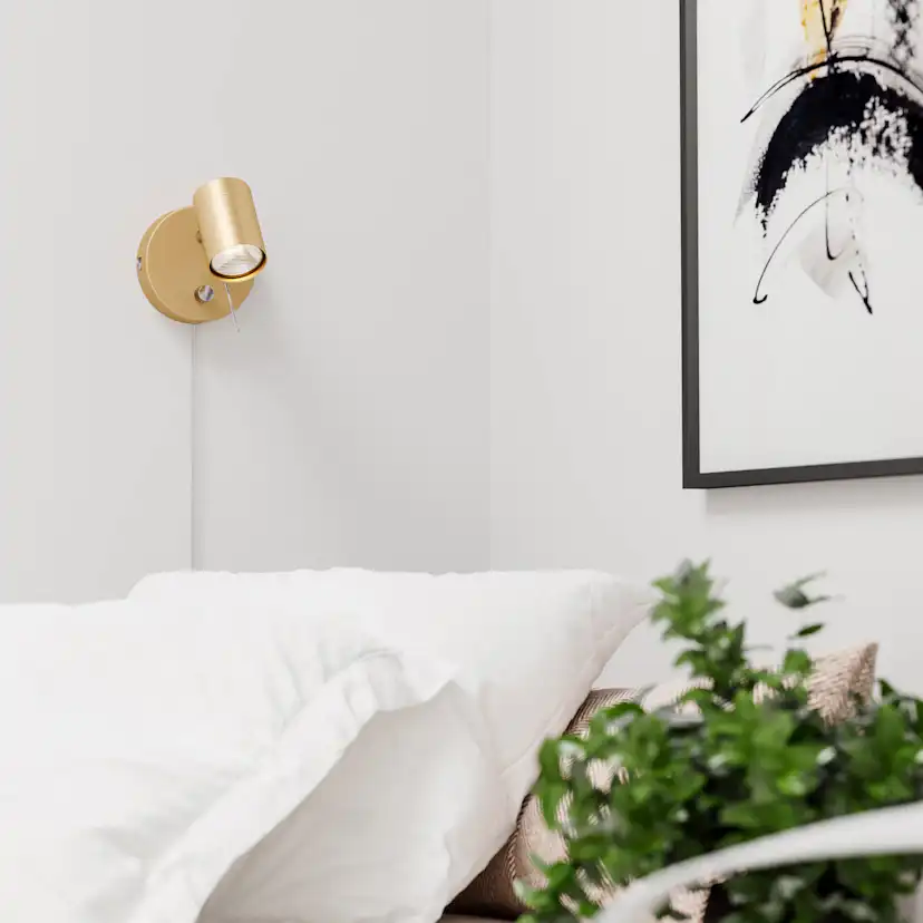 Correct vägglampa 1-låg Guld Guld