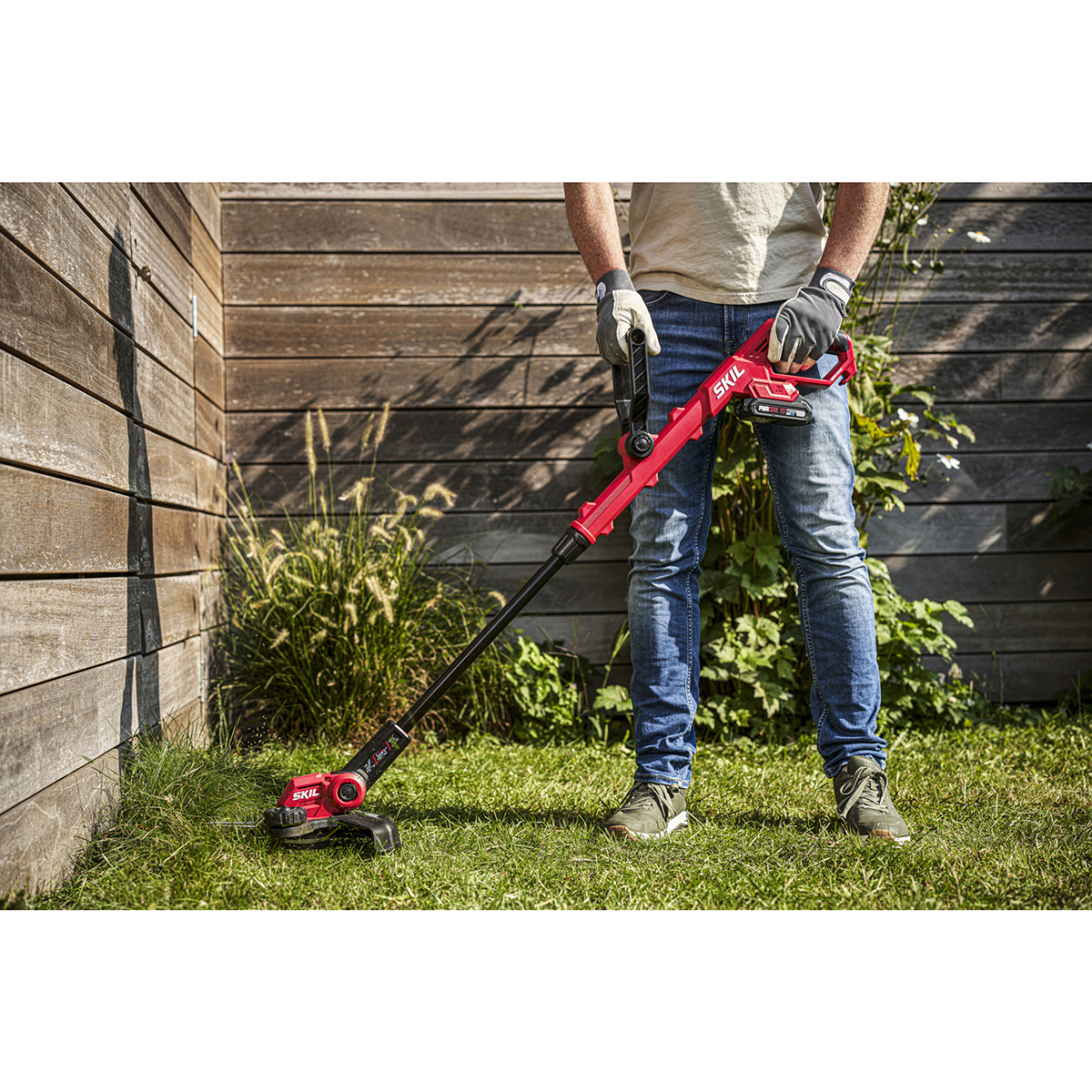 Grästrimmer SKIL 0231 AA Kolborstfri Batteridriven