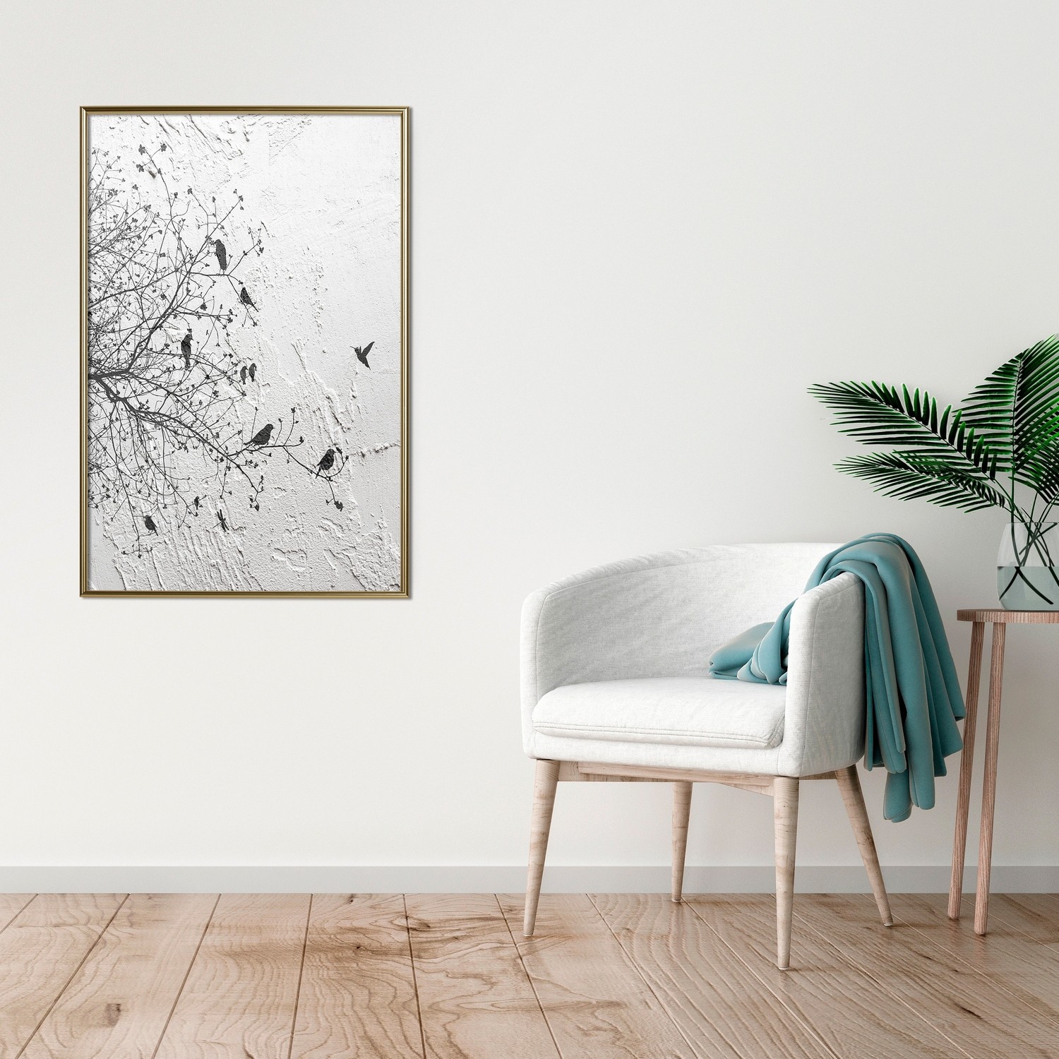 Poster Artgeist Affisch Birds on Tree