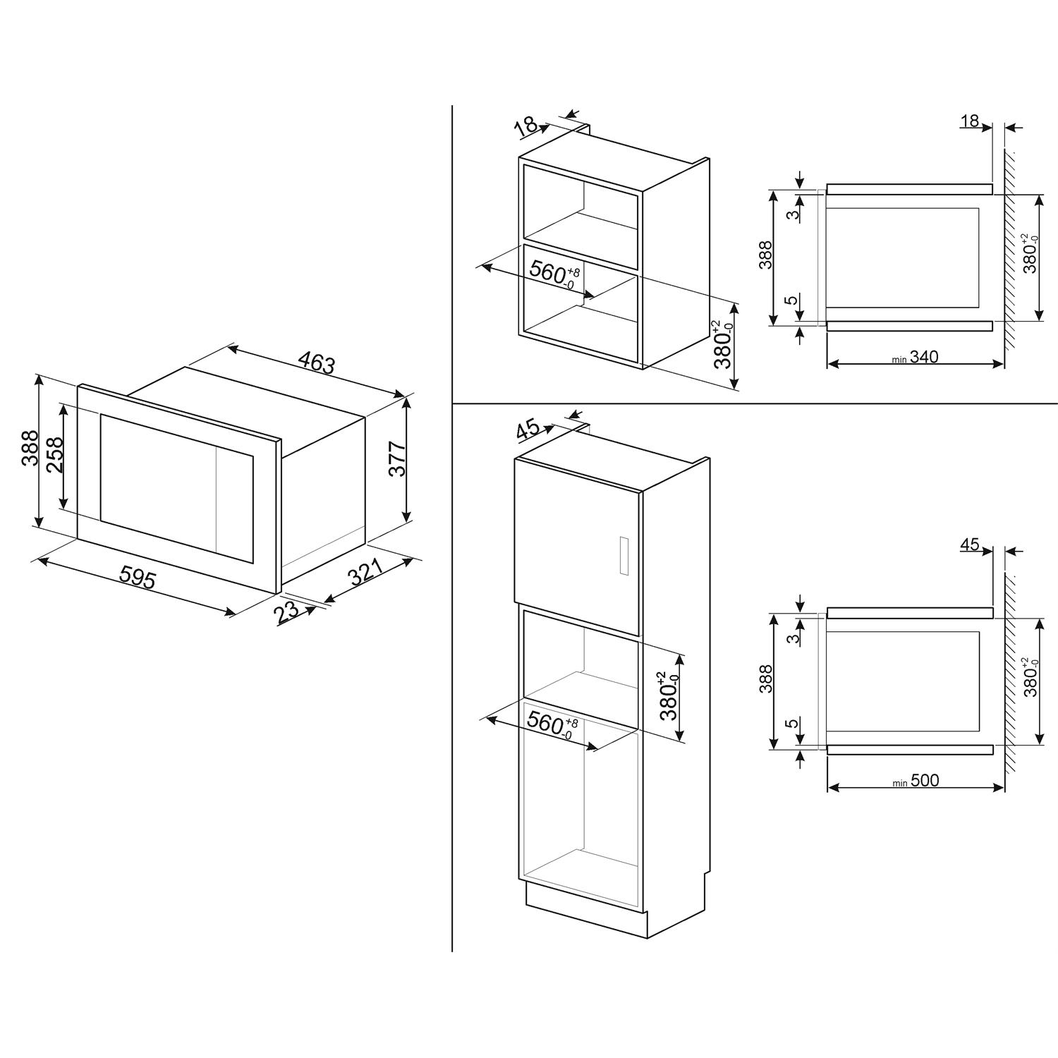 Mikrovågsugn Smeg FMI020X