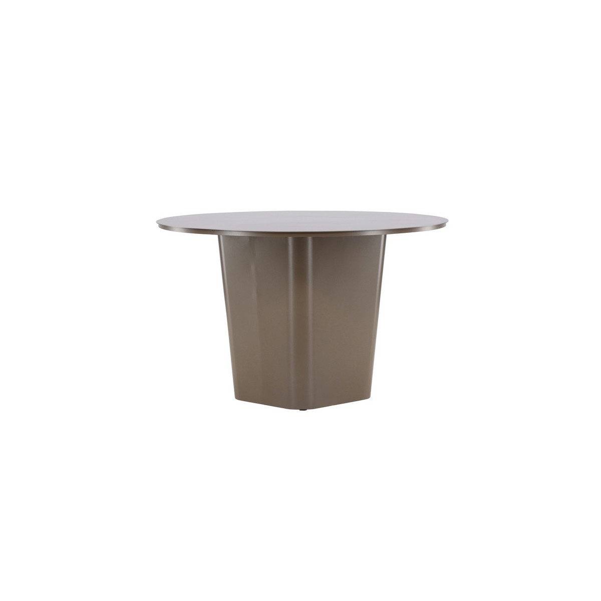Matbord Venture Home Santa Fe Brunt Runt Utomhusbord i Aluminium Ø120 cm