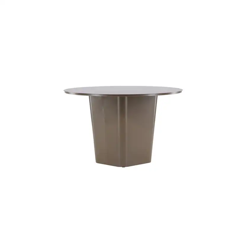 Matbord Venture Home Santa Fe Brunt Runt Utomhusbord i Aluminium Ø120 cm
