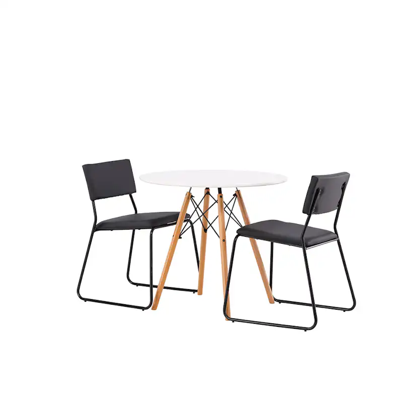Matgrupp Venture Home Danburi Ø 60 cm med 2 Kenth Stolar