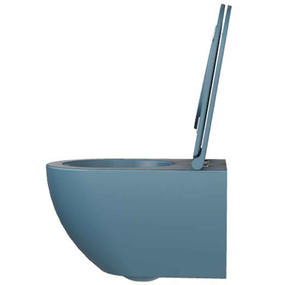 Comoda Vägghängd Toalettstol, Royal Blue