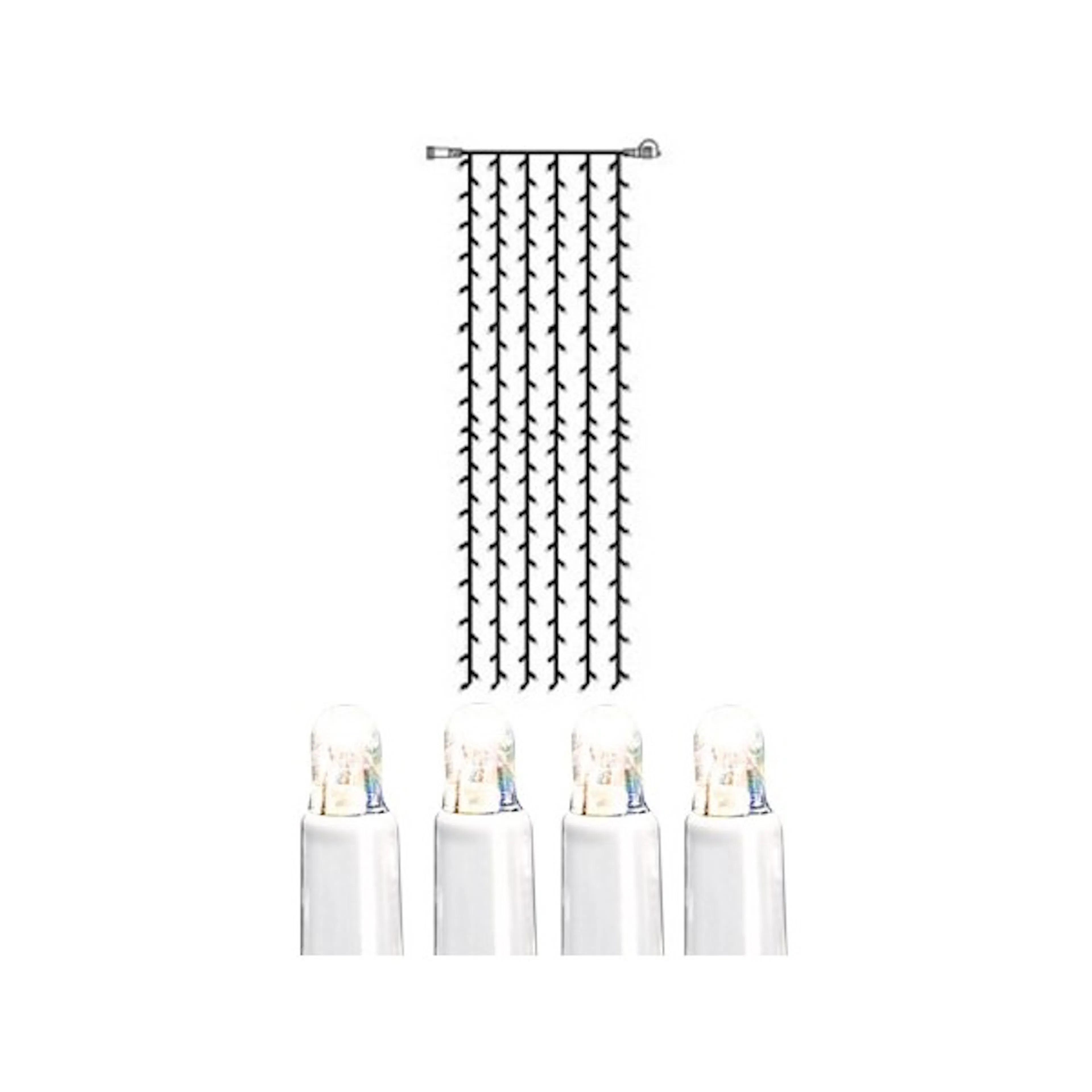 LjusgardinExtraSystem LED Kallvit, 4 m