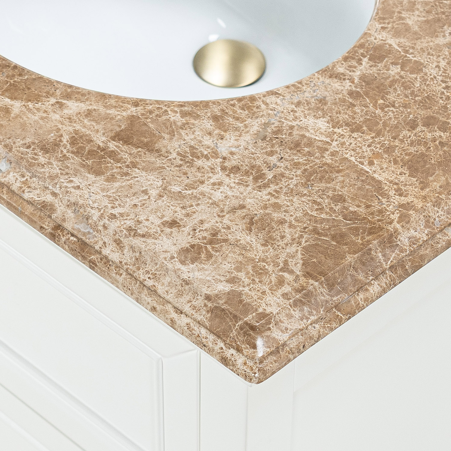 Tvättställsskåp Vesani Utah Beige Marmor