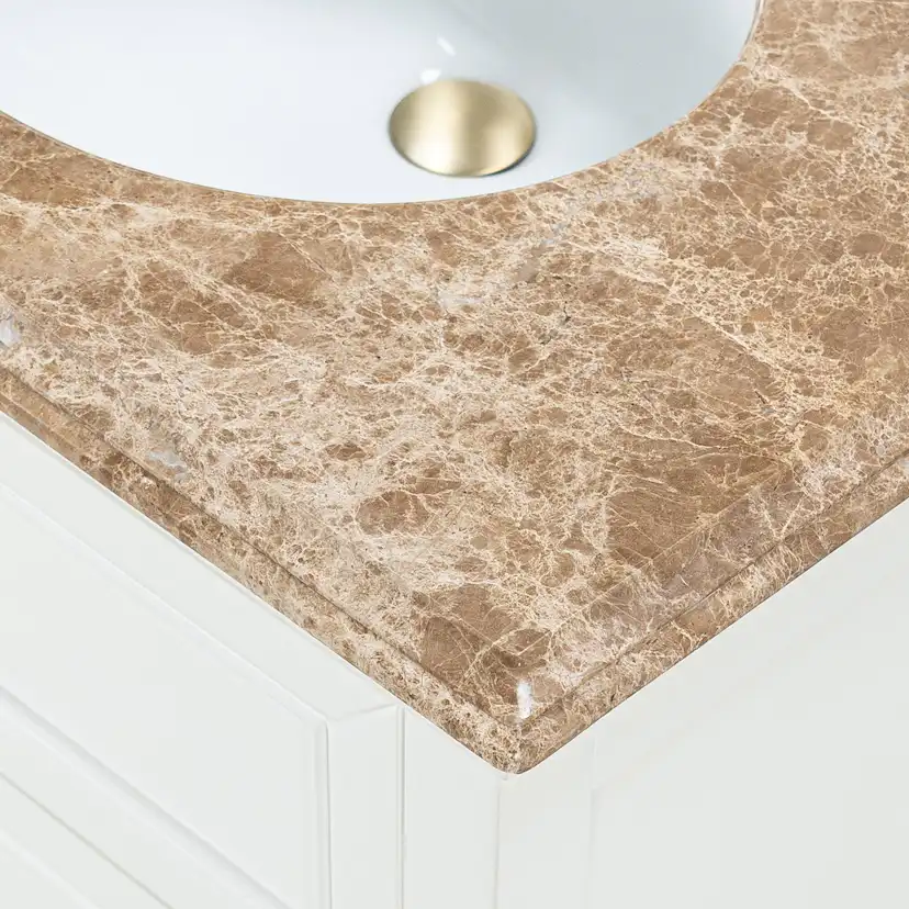 Tvättställsskåp Vesani Utah Beige Marmor