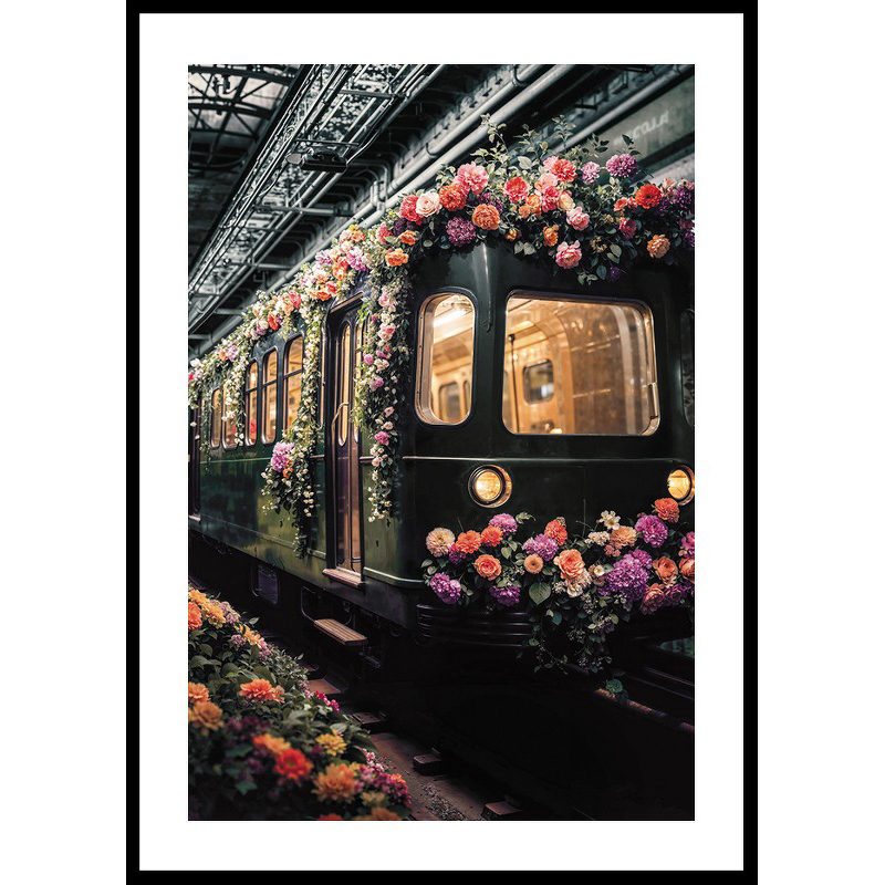 Poster Gallerix Train En Fleurs