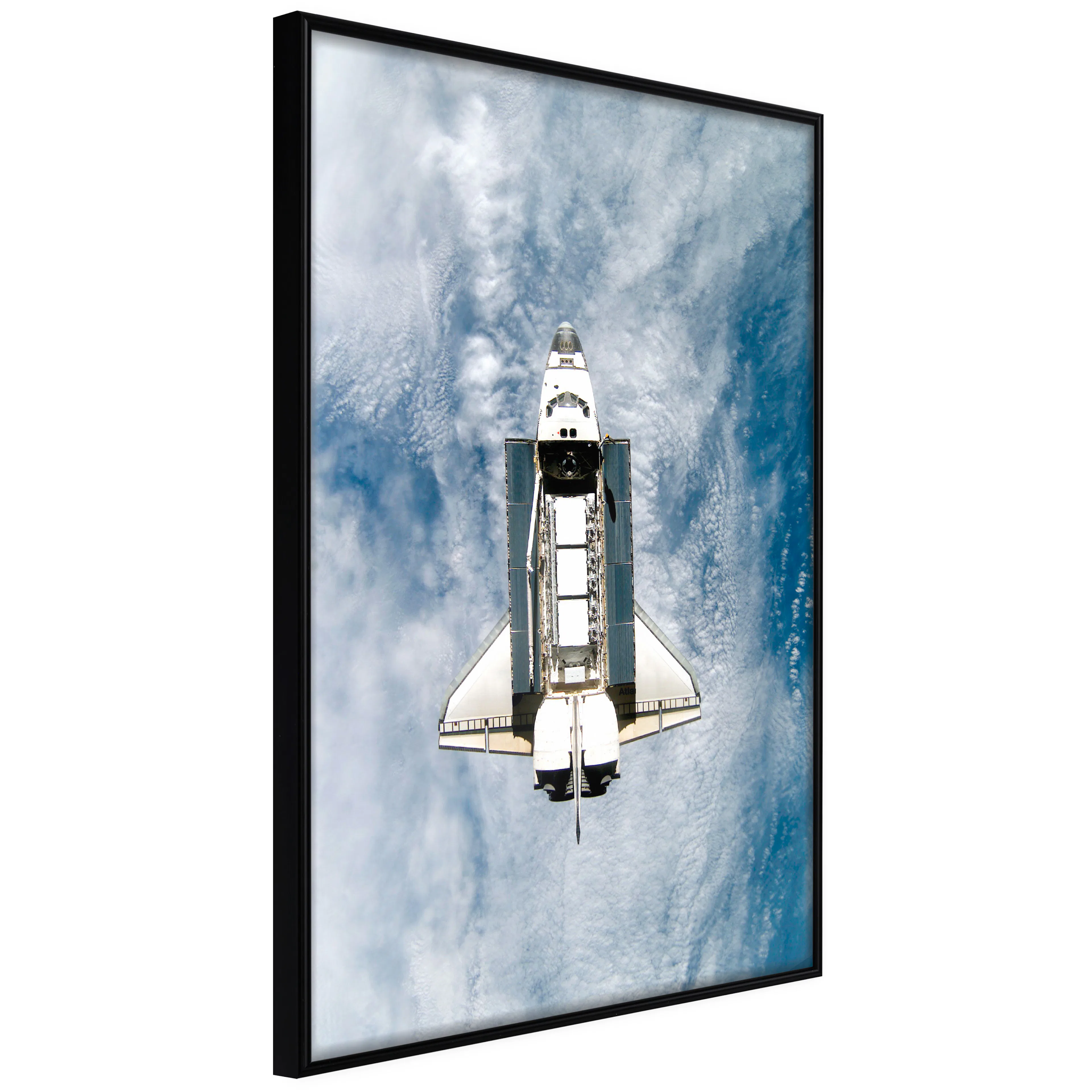 Affisch - Space Shuttle [Poster] 20x30 Svart ram, 20x30 cm