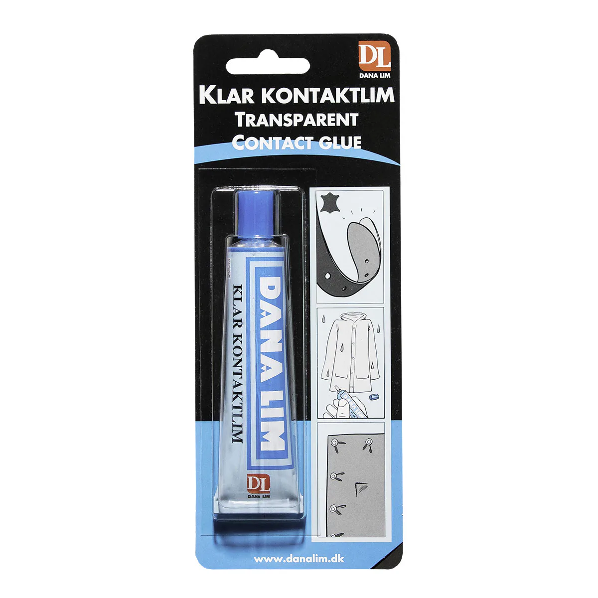 Kontaktlim Danalim 284 Transparent 40 ml för Plast, Läder och Metall