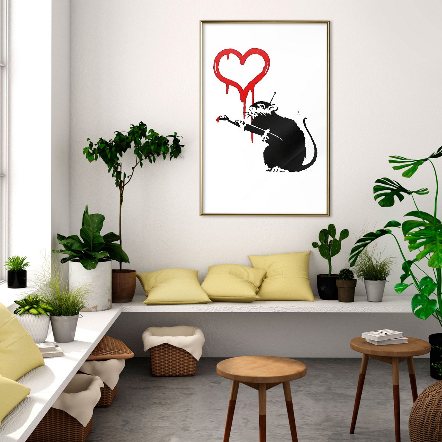 Poster Artgeist Affisch Love Rat