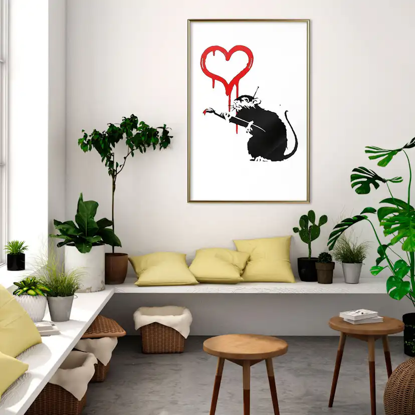 Poster Artgeist Affisch Love Rat