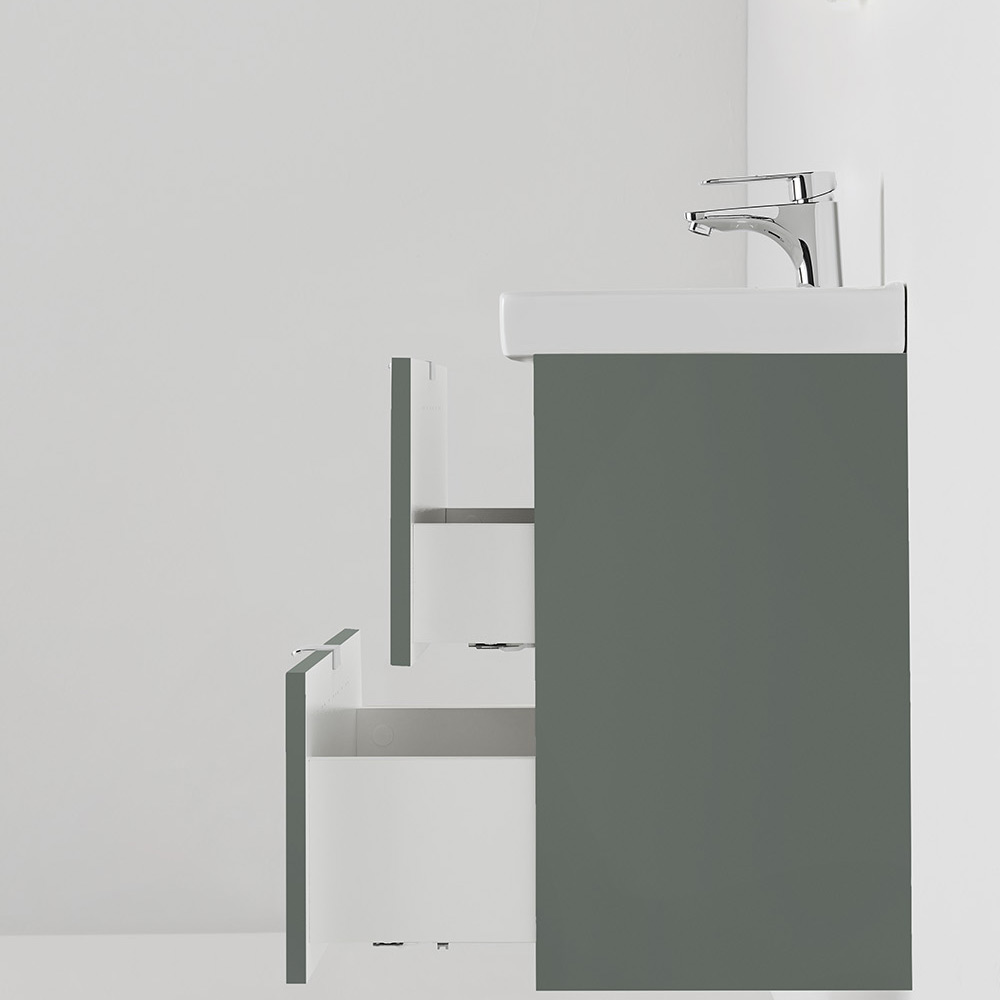 KOMMOD NEAT LÅDOR GRÖN 420 MED TVÄTTSTÄLL B: 420 mm, Grön