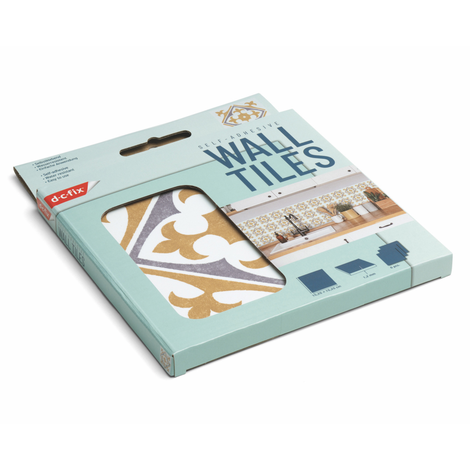 D-C-FIX Självhäftande Väggplattor Nortiq Nadia 6-pack